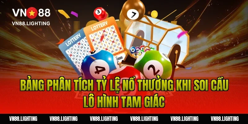 Bảng phân tích tỷ lệ nổ thưởng khi soi cầu lô hình tam giác