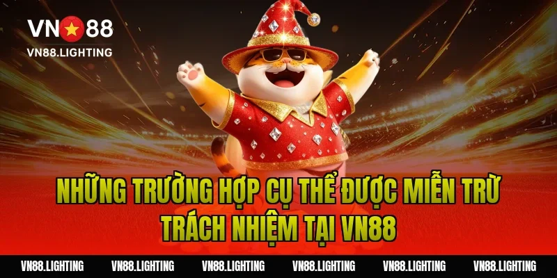 Những trường hợp cụ thể được miễn trừ trách nhiệm tại Vn88