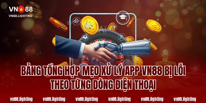 Bảng Tổng Hợp Mẹo Xử Lý App VN88 Bị Lỗi Theo Từng Dòng Điện Thoại